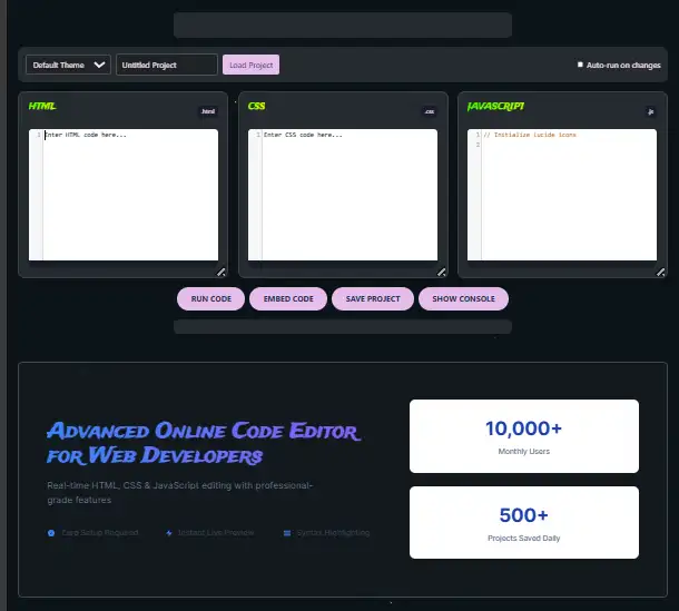 Educator using code editor in classroom