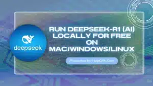 Run DeepSeek-R1 (AI) Locally for Free on Mac/Windows/Linux