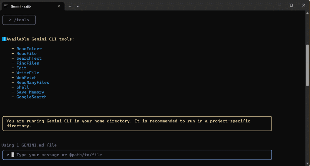 Gemini CLI 